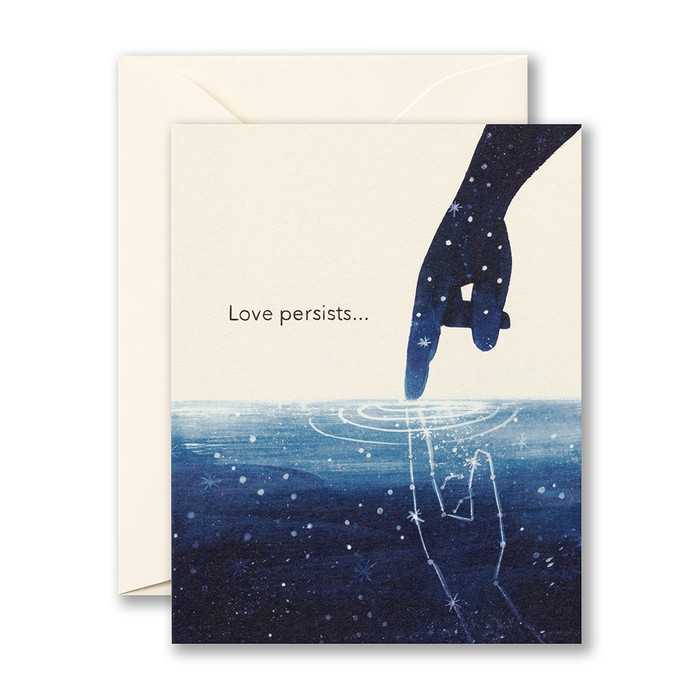 LM Sympathy Card - Love persists ... - Image 2