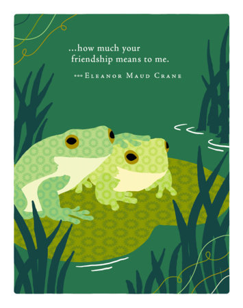 .PG Friendship Card - ... How much your friendship means to me.
